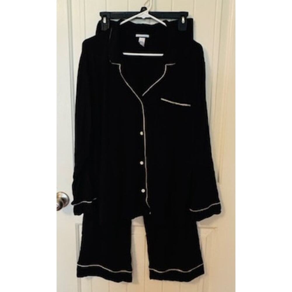 Eberjey Gisele Modal Long-Sleeve Pajama Set Anthropology L - Picture 6 of 7